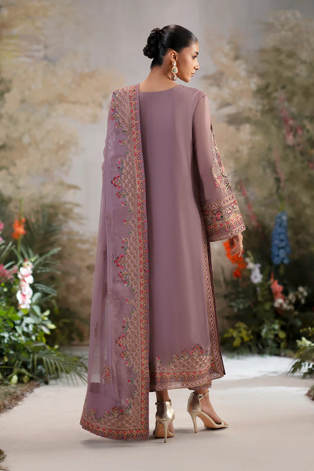 3-Piece-Embroiderd-Chiffon ONANIA - FWU5698 - Image 5